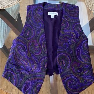 ELLEN TRACY 100% silk vest